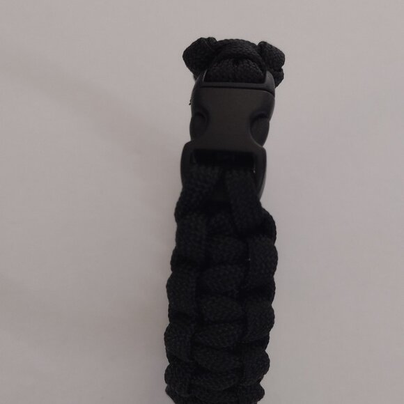 Handmade CobraStitch Paracord bracelet black buckles. Unisex - Picture 5 of 15